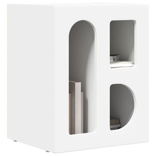 vidaXL Nachttisch Wei&szlig; 40 x 35 x 50 cm Holzwerkstoff