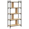 vidaXL B&uuml;cherregal 5 B&ouml;den Sonoma-Eiche 76x32x158 cm Holzwerkstoff