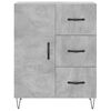 vidaXL Highboard Betongrau 69,5x34x180 cm Holzwerkstoff