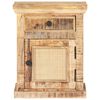 vidaXL Nachttisch 40x30x50 cm Massivholz Mango und Naturgeflecht