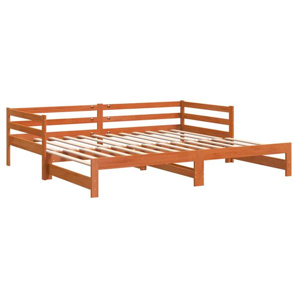 vidaXL Tagesbett Ausziehbar ohne Matratzen 90x190 cm Massivholz