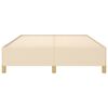 vidaXL Bettgestell ohne Matratze Creme 140x190 cm Stoff