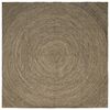 vidaXL Bereichsteppich Nat&uuml;rlich und Schwarz 240 x 240 cm Jute