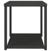 vidaXL Beistelltisch Schwarz 55x45x49 cm Poly Rattan