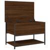 vidaXL Sitzbank mit Stauraum Braun Eiche 70x42,5x47 cm Holzwerkstoff