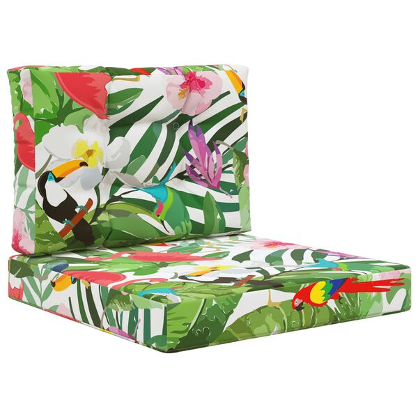 vidaXL Sofakissen f&uuml;r drau&szlig;en 2 pcs Bunt Polyester