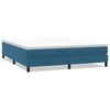 vidaXL Boxspringbett ohne Matratze Dunkelblau 180x220 cm Samt