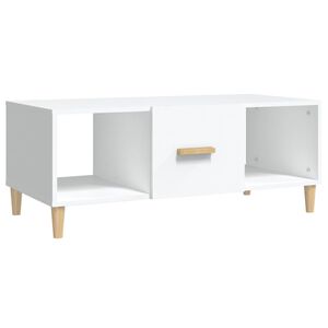 vidaXL Couchtisch Wei&szlig; 102x50x40 cm Holzwerkstoff