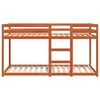 vidaXL Etagenbett Wachsbraun 80x200 cm Massivholz Kiefer