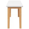 vidaXL Bank 90 cm Massivholz Gummibaum