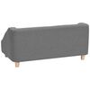 vidaXL Hundesofa Grau 85x50x39 cm Leinen