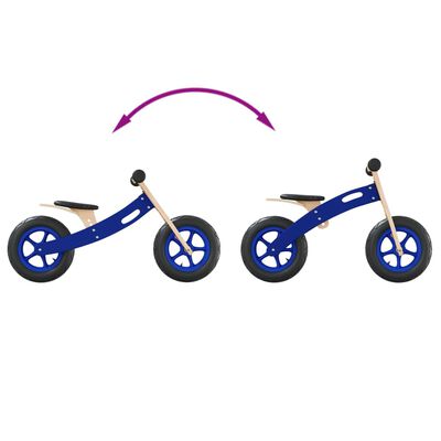 vidaXL Laufrad für Kinder mit Luftreifen Blau