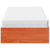 vidaXL Tagesbett mit Matratze Wachsbraun 90x190 cm Massivholz Kiefer