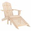 vidaXL Adirondack-Gartenstuhl mit Fu&szlig;teil Massivholz Tanne