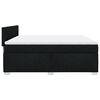 vidaXL Boxspringbett mit Matratze Schwarz 180x200 cm Stoff