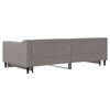 vidaXL Tagesbett Ausziehbar Taupe 100x200 cm Stoff