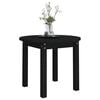 vidaXL Couchtisch Schwarz &Oslash; 55x45 cm Massivholz Kiefer