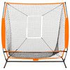 vidaXL Multisport-&Uuml;bungsnetz Baseball Schwarz 174x76x158,5 cm