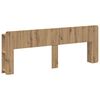 vidaXL Kopfteil Schrank mit Speicher Artisan-Eiche Holzwerkstoff