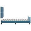 vidaXL Boxspringbett mit Kopfteil Dunkelblau 100 x 200 cm Samt