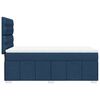 vidaXL Boxspringbett mit Matratze Blau 90x190 cm Stoff