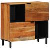 vidaXL Sideboard mit Regal Braun 80 x 33 x 75 cm Massivholz Mango