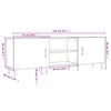 vidaXL TV-Schrank Betongrau 150x30x50 cm Holzwerkstoff