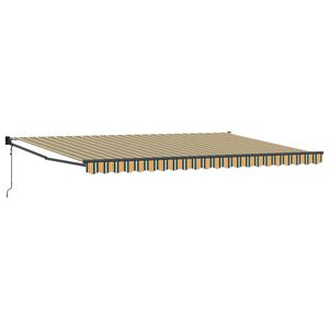 vidaXL Einziehbare Markise Mehrfarbig 500 x 300 cm