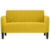 vidaXL Zweisitzer-Sofa Gelb 109 cm Samt