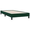 vidaXL Boxspringbett mit Matratze Dunkelgr&uuml;n 90x210 cm Samt
