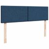 vidaXL Ottoman-Bett mit Matratzen Blau 160x200 cm Stoff