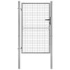vidaXL Gartentor verzinkter Stahl 105x125 cm Silber