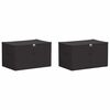 vidaXL Aufbewahrungsbox 2 pcs Anthrazit 55 x 35 x 32 cm Vliesstoff