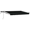 vidaXL Manuelle Gelenkarmmarkise mit LEDs 3,5 x 2,5 m