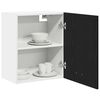 vidaXL H&auml;ngeschrank Lyon 2 pcs Schwarz Eichen-Optik 50 x 31 x 60 cm