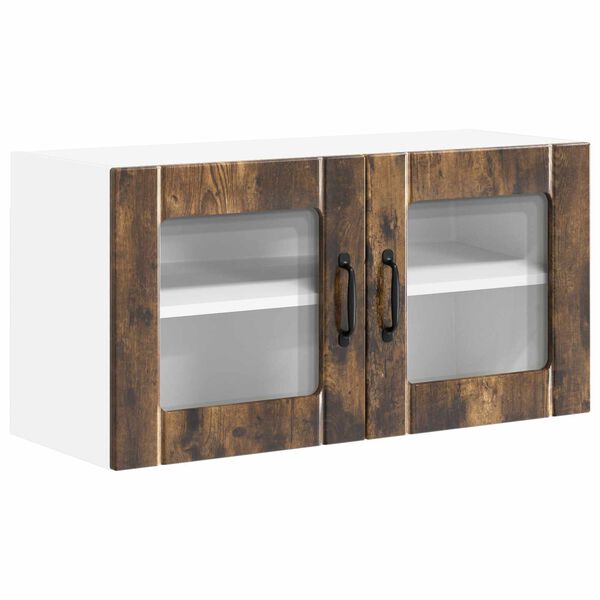 vidaXL K&uuml;chenschrank Ger&auml;ucherte Eiche 80 x 31 x 40 cm Holzwerkstoff