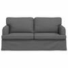 vidaXL Sofa Dunkelgrau Gesamtabmessungen: 162 x 80 x 85 cm (B x T x H)