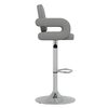 vidaXL Barhocker Grau Kunstleder