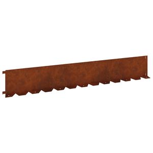 vidaXL Raseneinfassung 20 pcs 102 x 15 x 4 cm Stahl Rostig