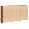 vidaXL LED-Sideboard Altholz 181,5 x 37 x 100 cm Holzwerkstoff