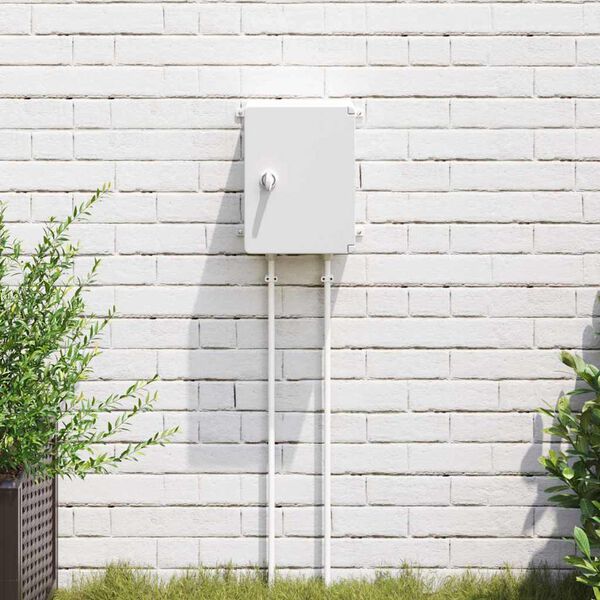 vidaXL Steuerschrank Grau 21 x 13 x 28 cm ABS Kunststoff