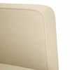 vidaXL Zweisitzer-Sofa Creme 111 cm Stoff