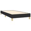 vidaXL Boxspringbett mit Matratze & LED Schwarz 90x200 cm Stoff