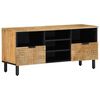vidaXL TV-Schrank Braun 100x33x46 cm Massivholz Mango