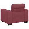 vidaXL 3-teiliges Sofa-Set mit Kissen, weinroter Stoff