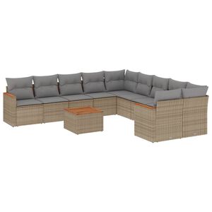 vidaXL Patio Sofa Set 10-Sitzer Mischung aus Beige