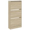 vidaXL Schuhschrank Sonoma-Eiche 60x21x125,5 cm Holzwerkstoff