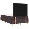 vidaXL Boxspringbett mit Matratze Dunkelbraun 120 x 190 cm Stoff