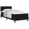 vidaXL Boxspringbett mit Kopfteil Schwarz 100 x 200 cm Stoff
