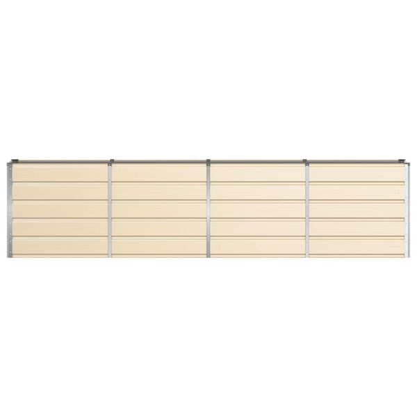 vidaXL Pflanzk&uuml;bel Elfenbein 160 x 40 x 75 cm Stahl